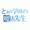 とある学園の魔法先生（インデックス）