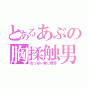 とあるあぶの胸揉触男（おっぱい触り野郎）