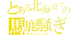 とある北海道での馬鹿騒ぎ（ＯＦＦＩＣＥ ＣＵＥ）