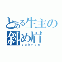 とある生主の斜め眉（ｙａｈｍａｎ）