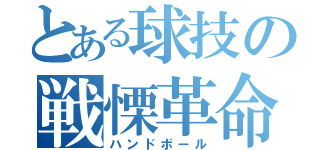 とある球技の戦慄革命（ハンドボール）