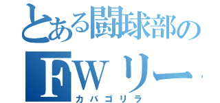 とある闘球部のＦＷリーダー（カバゴリラ）