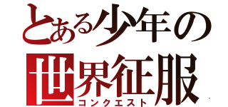 とある少年の世界征服（コンクエスト）