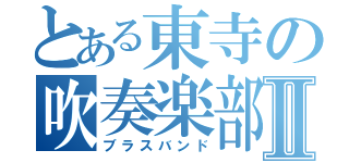 とある東寺の吹奏楽部Ⅱ（ブラスバンド）