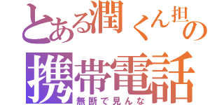 とある潤くん担の携帯電話（無断で見んな）