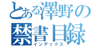 とある澤野の禁書目録（インデックス）