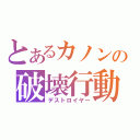 とあるカノンの破壊行動（デストロイヤー）