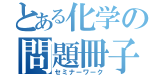 とある化学の問題冊子（セミナーワーク）