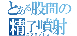 とある股間の精子噴射（スプラッシュ）