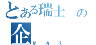 とある瑞士種の企鵝（是班花）