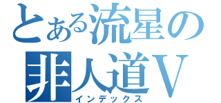 とある流星の非人道Ｖ（インデックス）