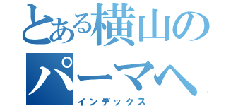 とある横山のパーマヘア（インデックス）