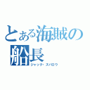 とある海賊の船長（ジャック・スパロウ）