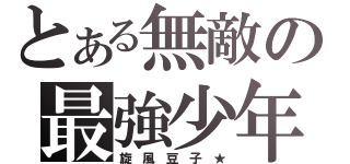 とある無敵の最強少年（旋 風 豆 子 ★）