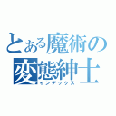 とある魔術の変態紳士（インデックス）