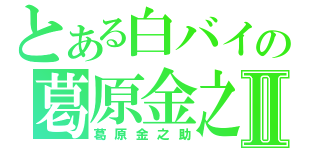 とある白バイの葛原金之助Ⅱ（葛原金之助）