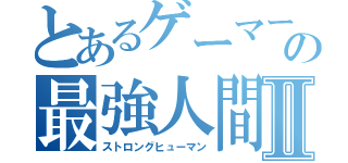 とあるゲーマーの最強人間Ⅱ（ストロングヒューマン）