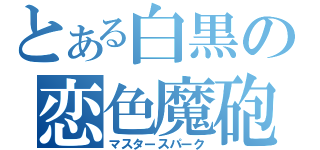 とある白黒の恋色魔砲（マスタースパーク）