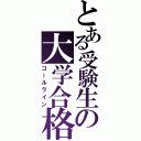 とある受験生の大学合格（ゴールライン）