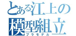 とある江上の模型組立（プラモデル）