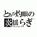 とある灼眼の炎揺らぎ（フレイムヘイズ）