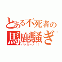 とある不死者の馬鹿騒ぎ（バッカーノ！！）