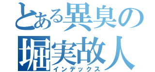 とある異臭の堀実故人（インデックス）