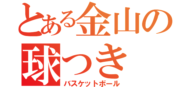 とある金山の球つき（バスケットボール）