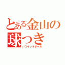 とある金山の球つき（バスケットボール）