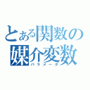 とある関数の媒介変数（パラメータ）