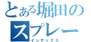 とある堀田のスプレー事件（インデックス）