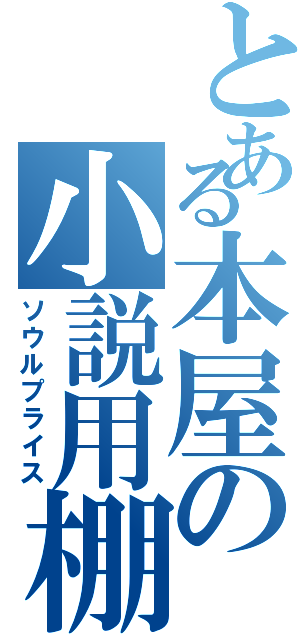 とある本屋の小説用棚（ソウルプライス）