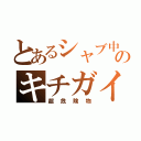 とあるシャブ中のキチガイ（超危険物）