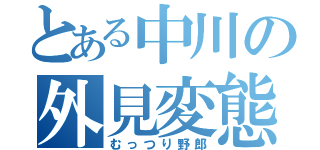 とある中川の外見変態（むっつり野郎）