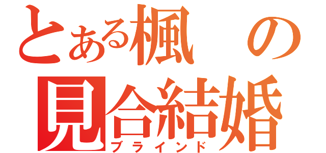 とある楓の見合結婚（ブラインド）