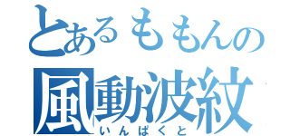 とあるももんの風動波紋（いんぱくと）