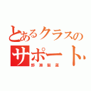 とあるクラスのサポート係（野瀬梨菜）