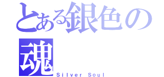 とある銀色の魂（Ｓｉｌｖｅｒ Ｓｏｕｌ）