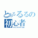 とあるるるの初心者（ＶＡＬＯＲＡＮＴ日記）