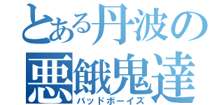 とある丹波の悪餓鬼達（バッドボーイズ）