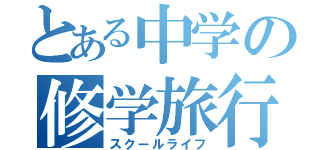 とある中学の修学旅行（スクールライフ）