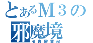 とあるＭ３の邪魔境（卍喜露留卍）