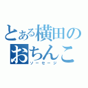 とある横田のおちんこ（ソーセージ）