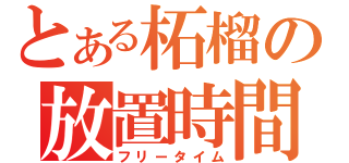 とある柘榴の放置時間（フリータイム）