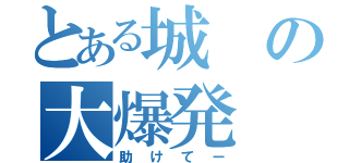 とある城の大爆発（助けてー）