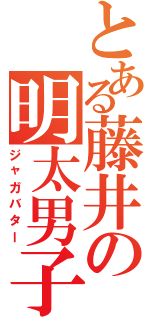 とある藤井の明太男子（ジャガバター）