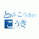 とあるこうきのこうき（こうき）