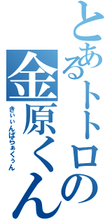 とあるトトロの金原くん（きぃぃんぱらぁくぅん）