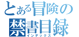 とある冒険の禁書目録（インデックス）