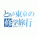 とある東京の修学旅行（エスカーション）